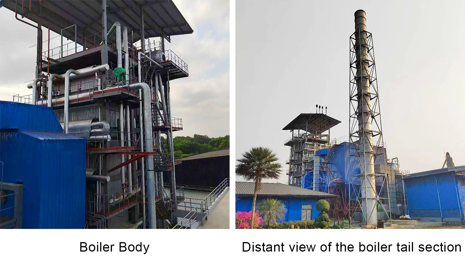Alcohol factory, Myanmar 35TPH Vertical biomass power generation steam boiler