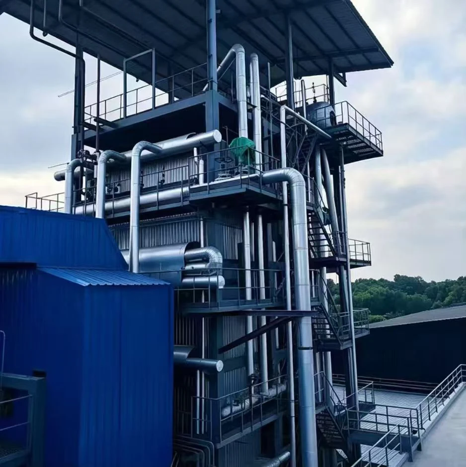 Alcohol factory, Myanmar 35TPH Vertical biomass power generation steam boiler