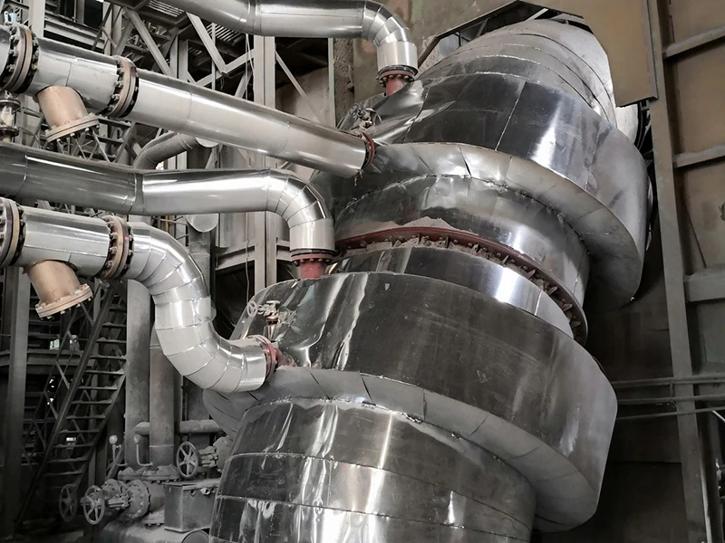 Power plant waste heat boiler site