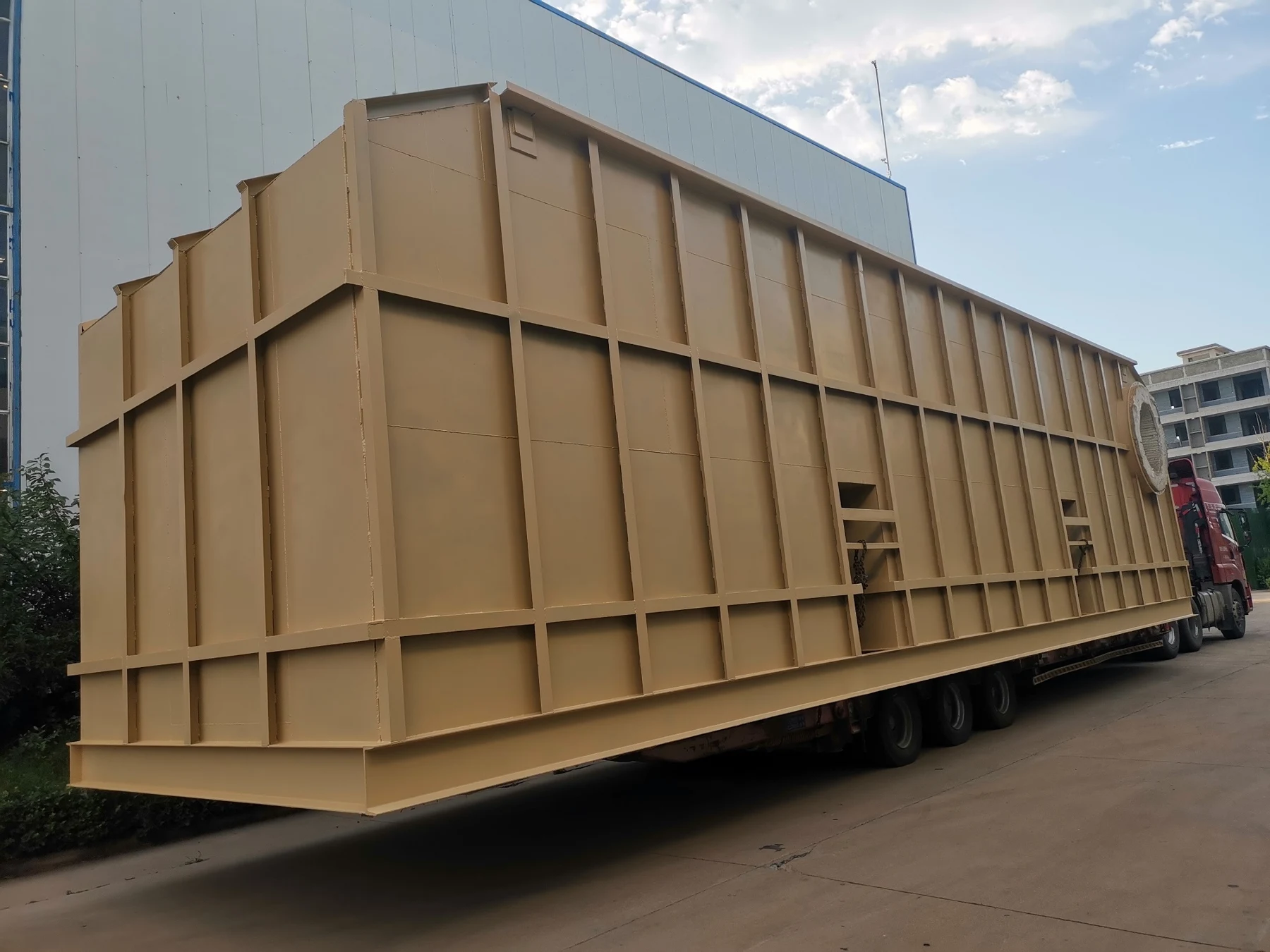 Delivery of RTO integrated waste heat boiler
