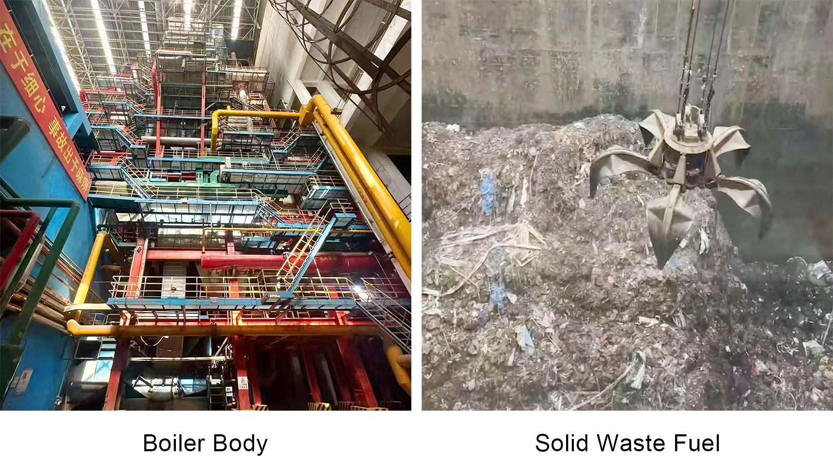 Hebei Province,China  700T/D municipal solid waste and industrial sludge incineration power Generation Boiler